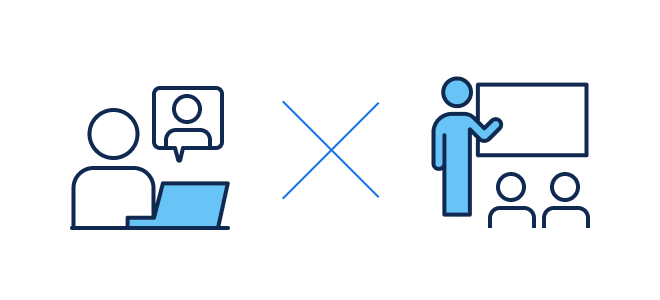 現地×オンラインのハイブリッド研修