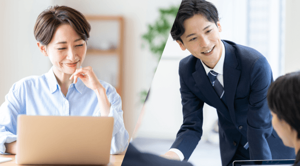 オンライン×現地常駐